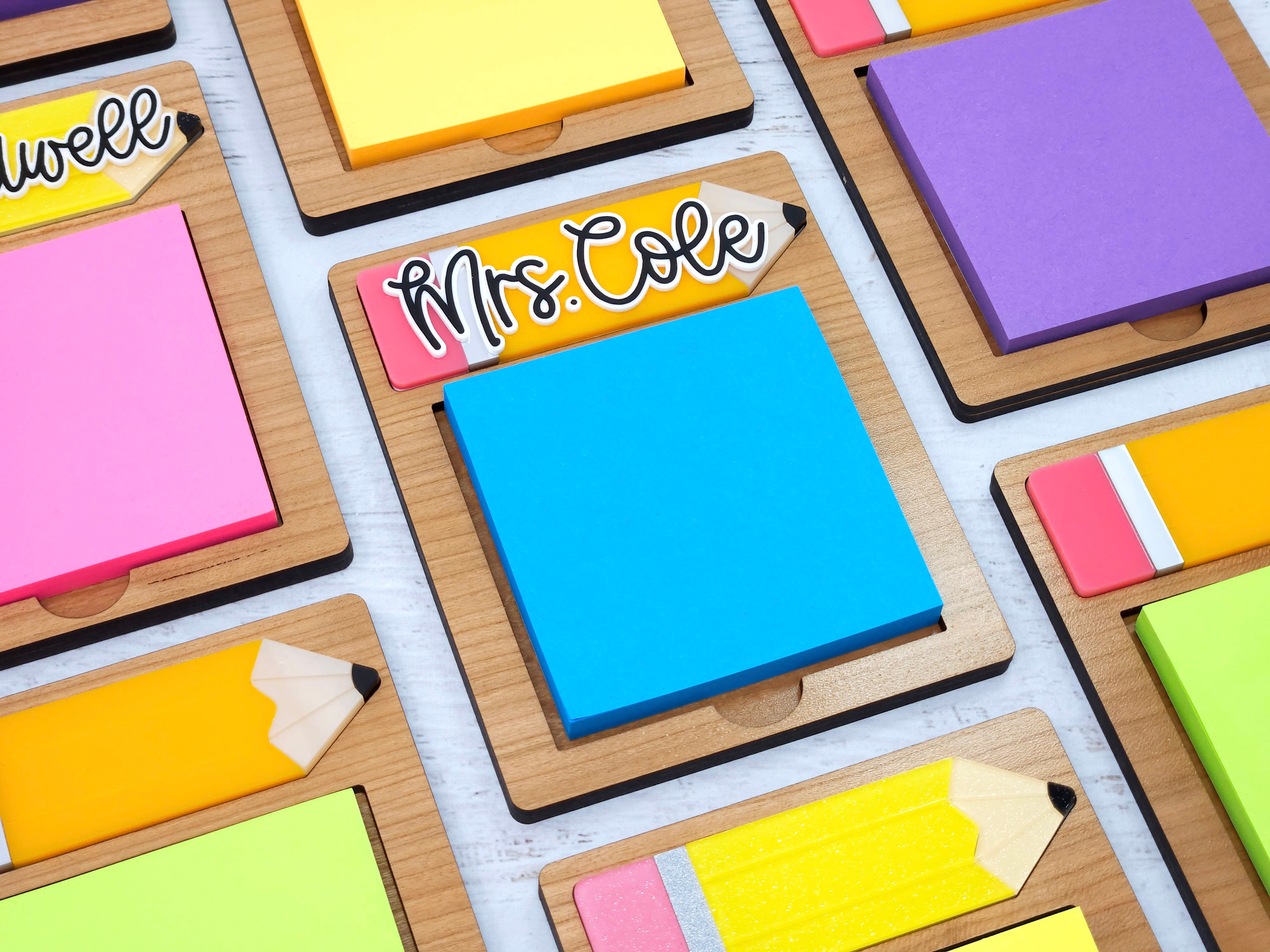 Sticker Note Holder Sticky Note Holders – Rainbow Palette Design