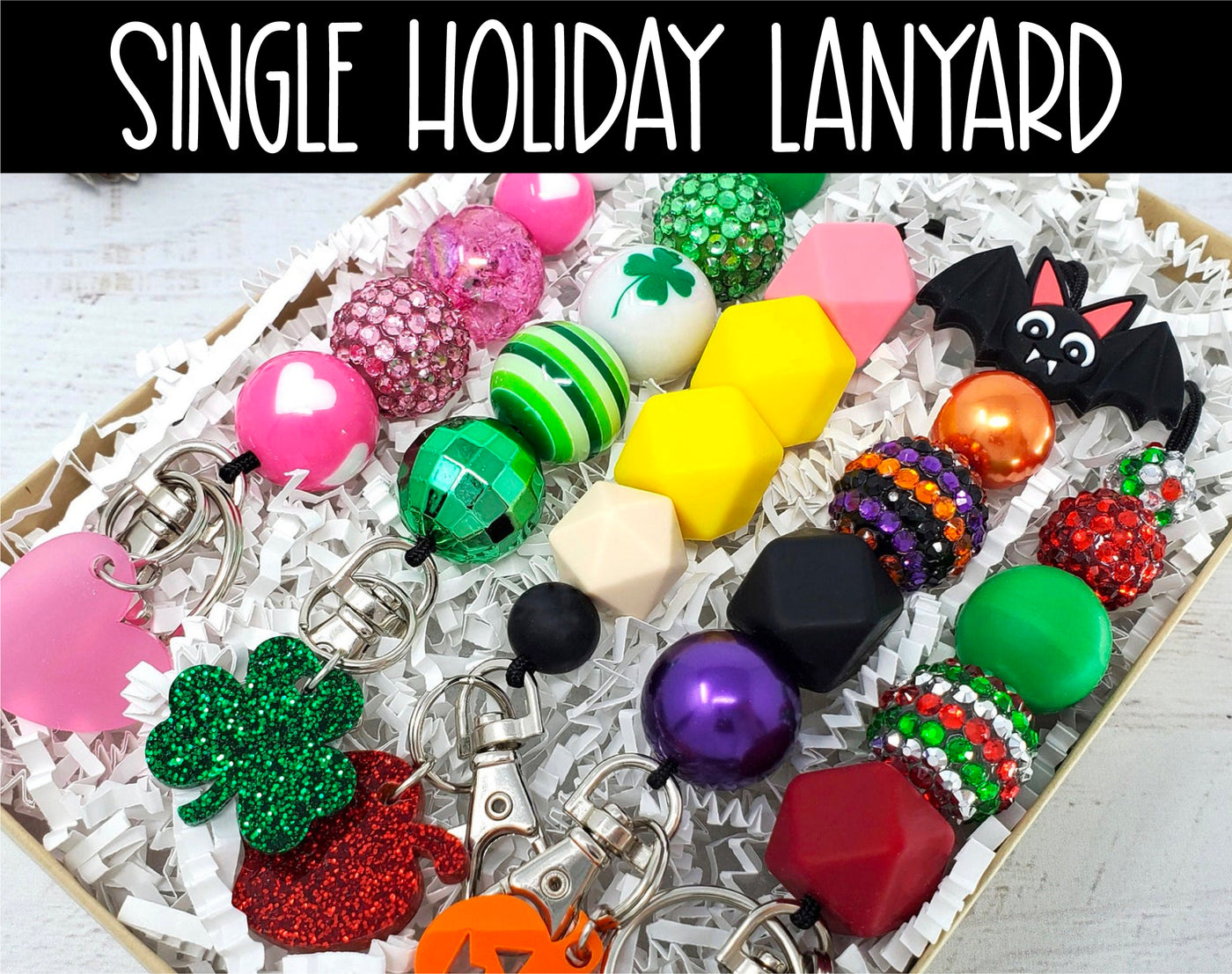 Single Holiday Lanyard