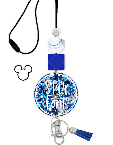 Confetti Glitter Lanyard