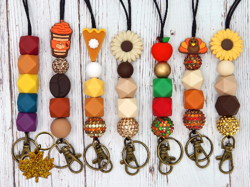 Fall/Autumn Thanksgiving Lanyards