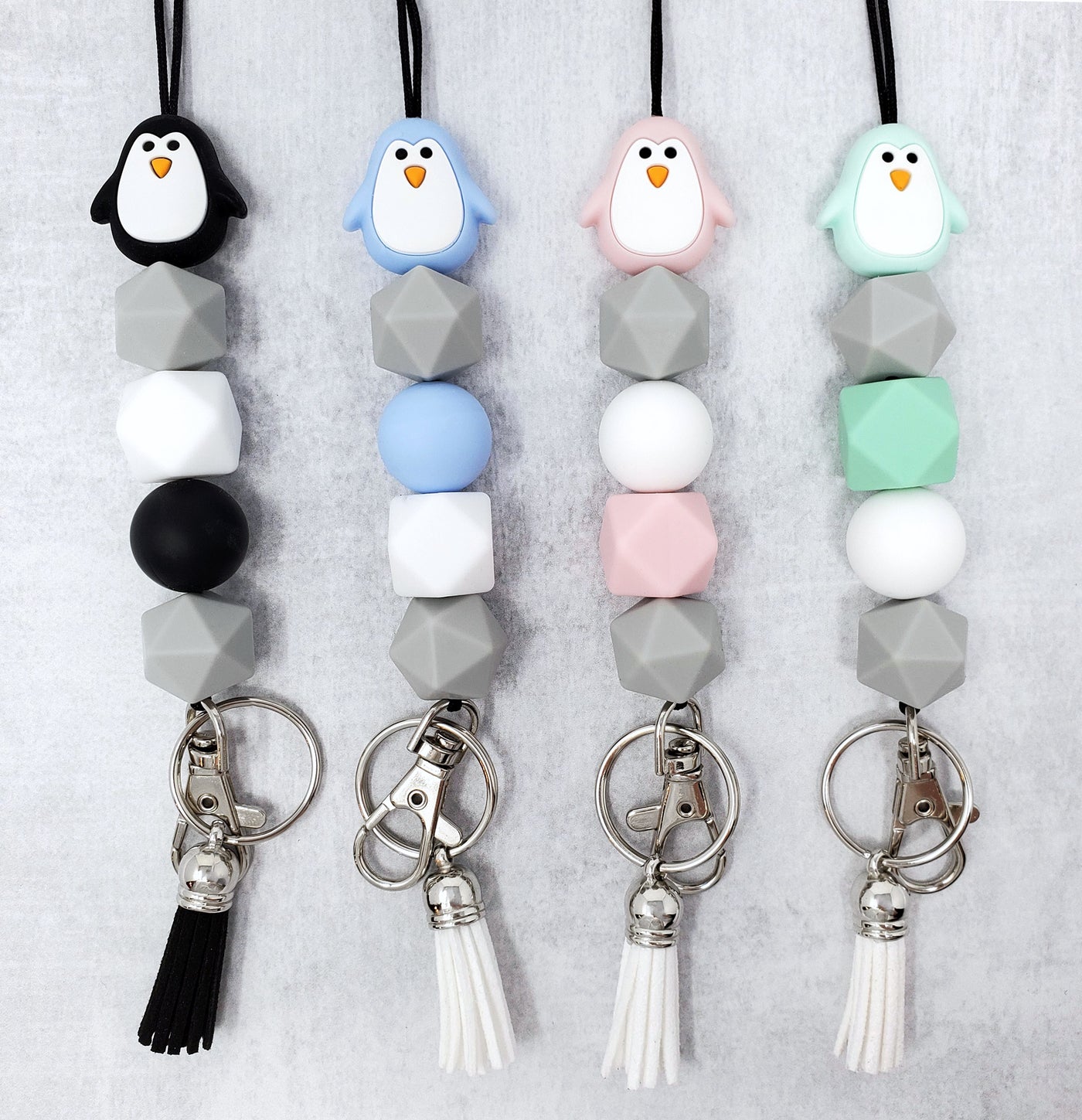 Penguin Silicone Lanyard