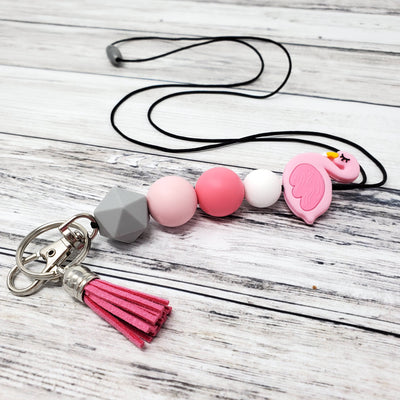 Flamingo Silicone Lanyard