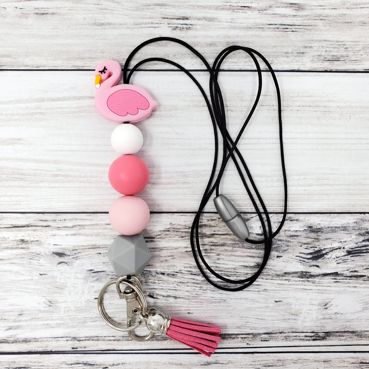 Flamingo Silicone Lanyard