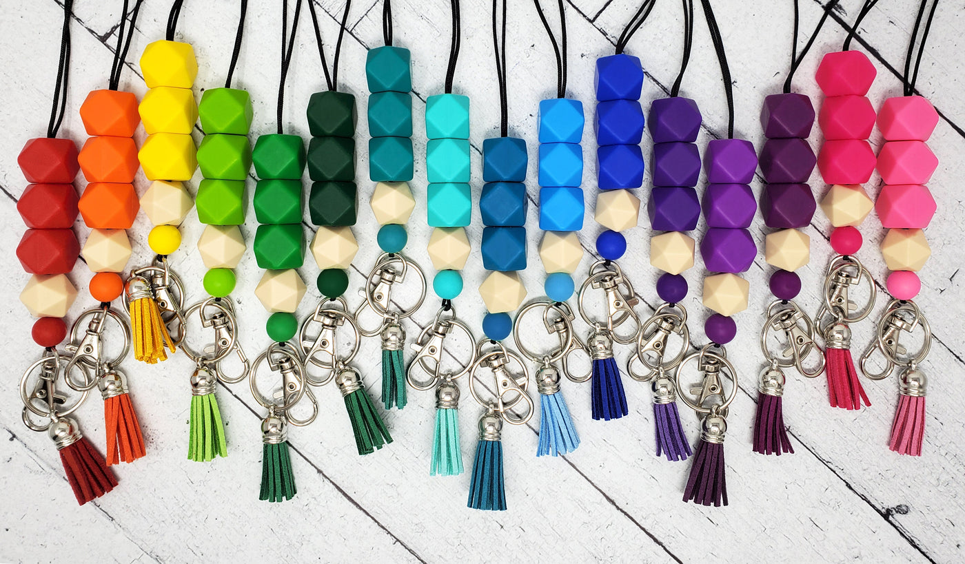 Colored Pencil Silicone Lanyard