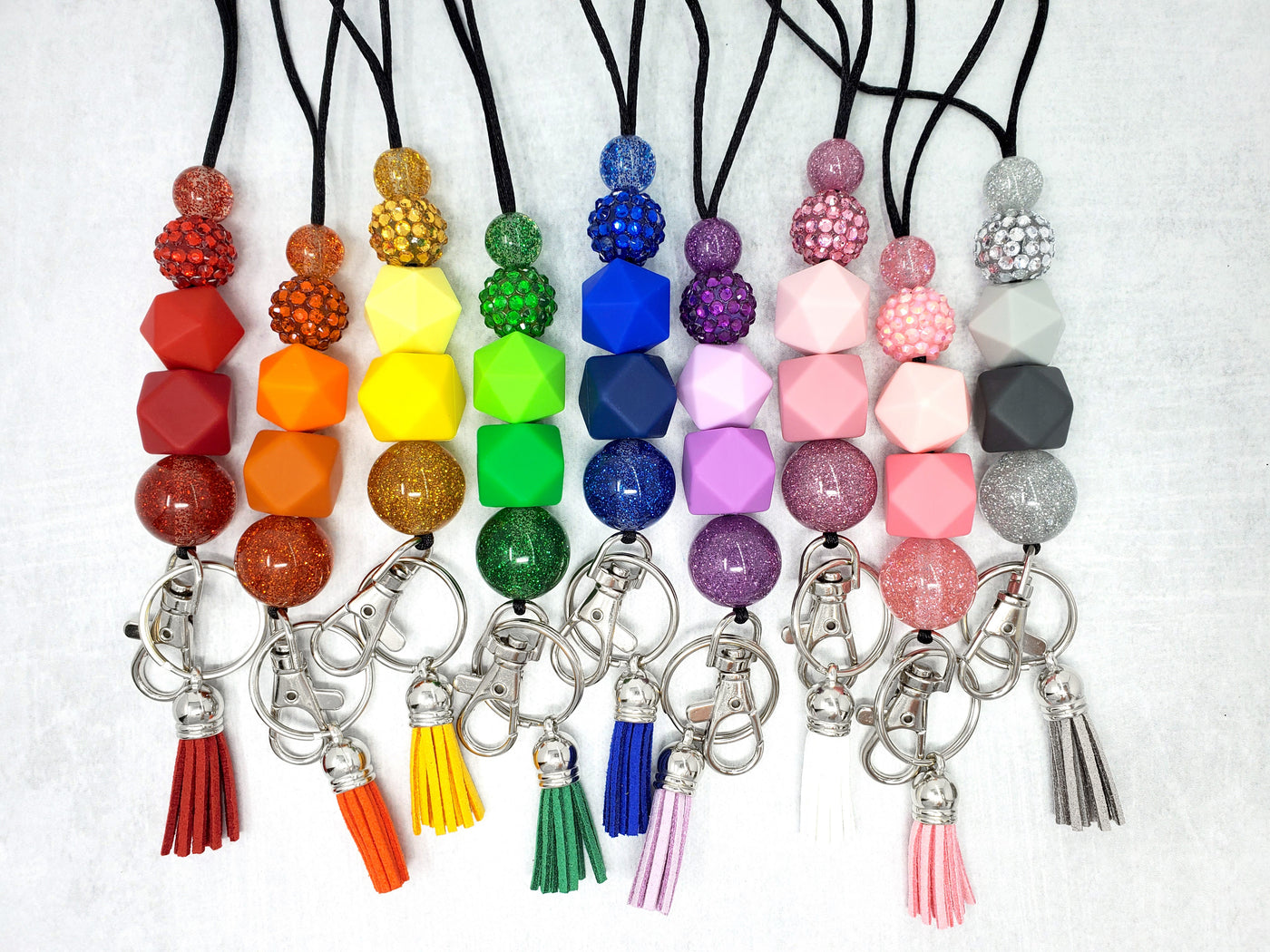 Ombre Sparkle Lanyards