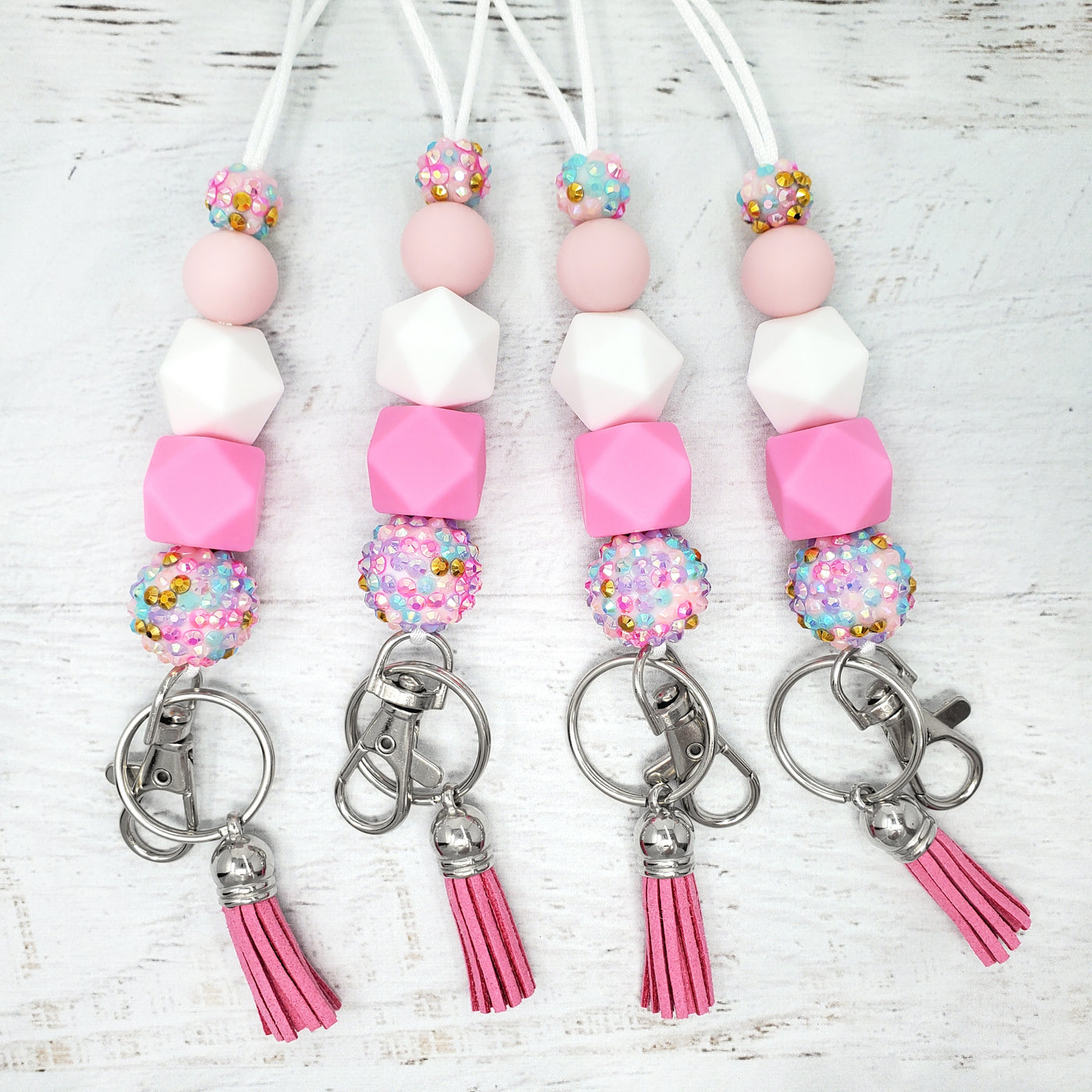 Cotton Candy Sparkle Lanyard