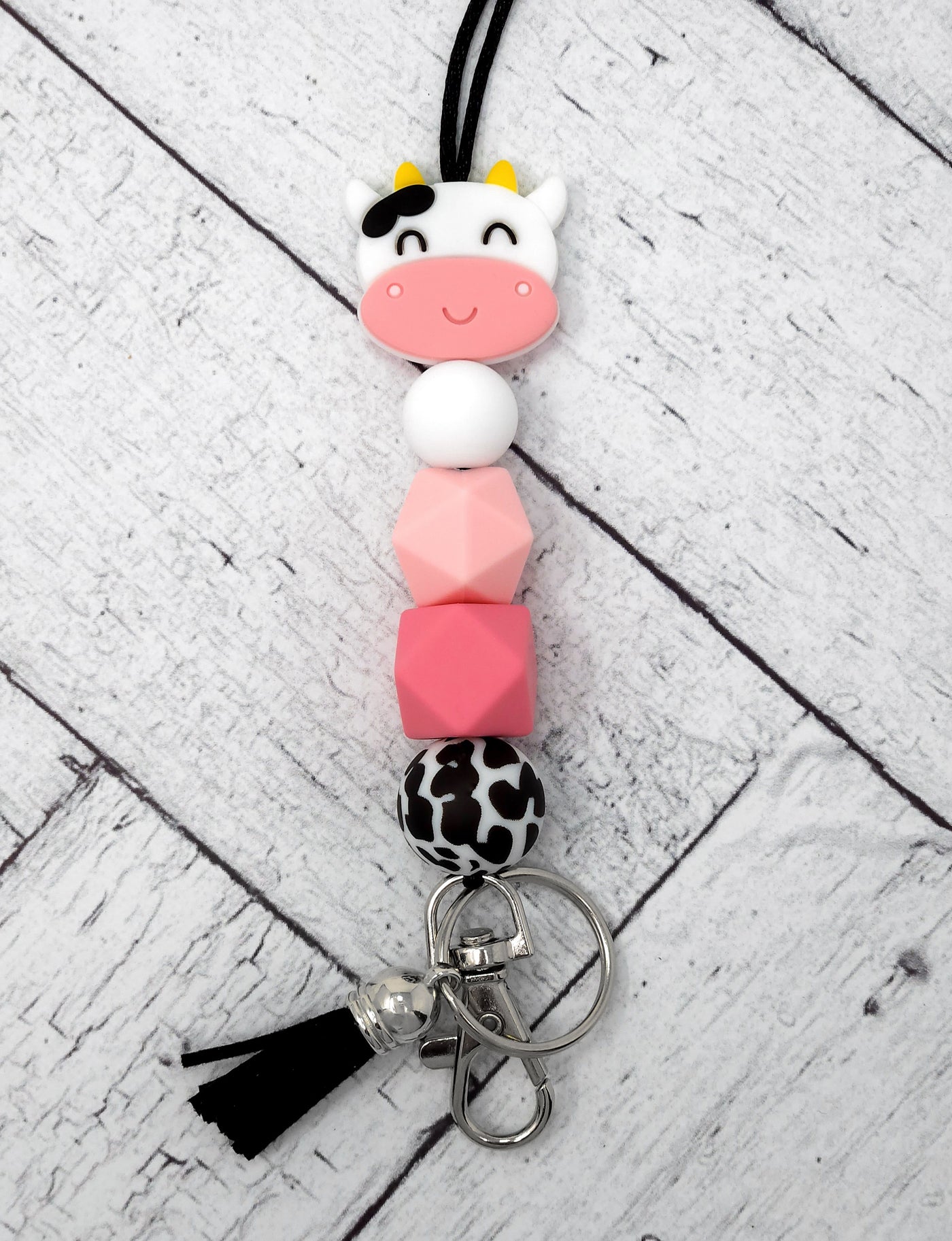 Cow Silicone Lanyard