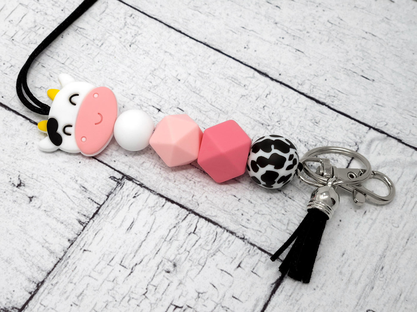 Cow Silicone Lanyard