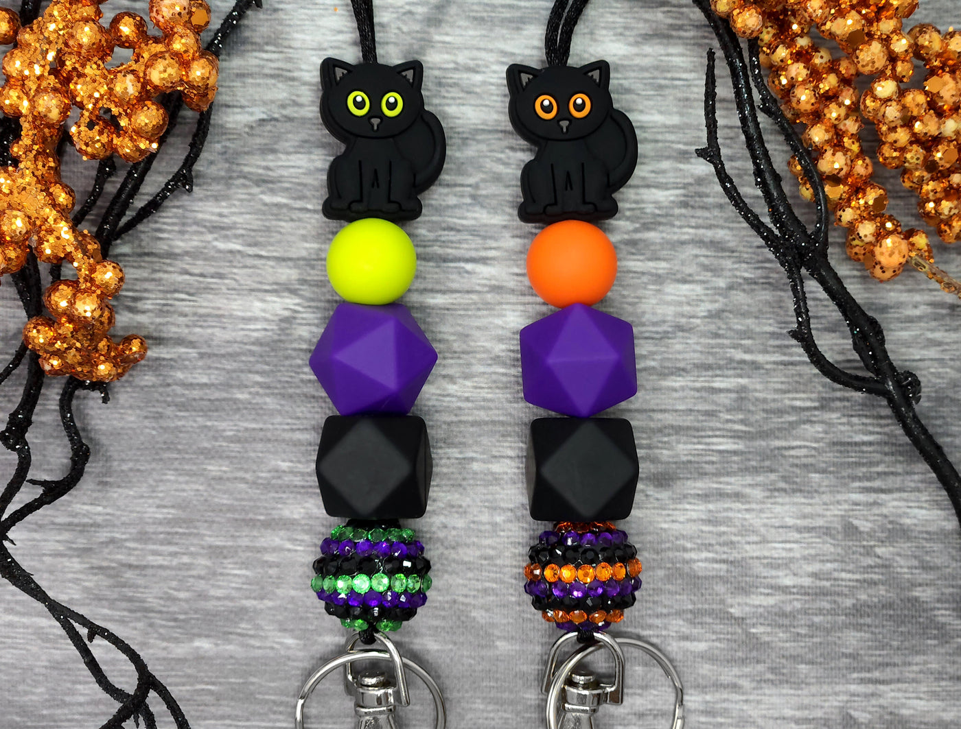 Black Cat Lanyard