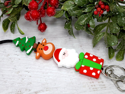 Christmas Stack Silicone Lanyard