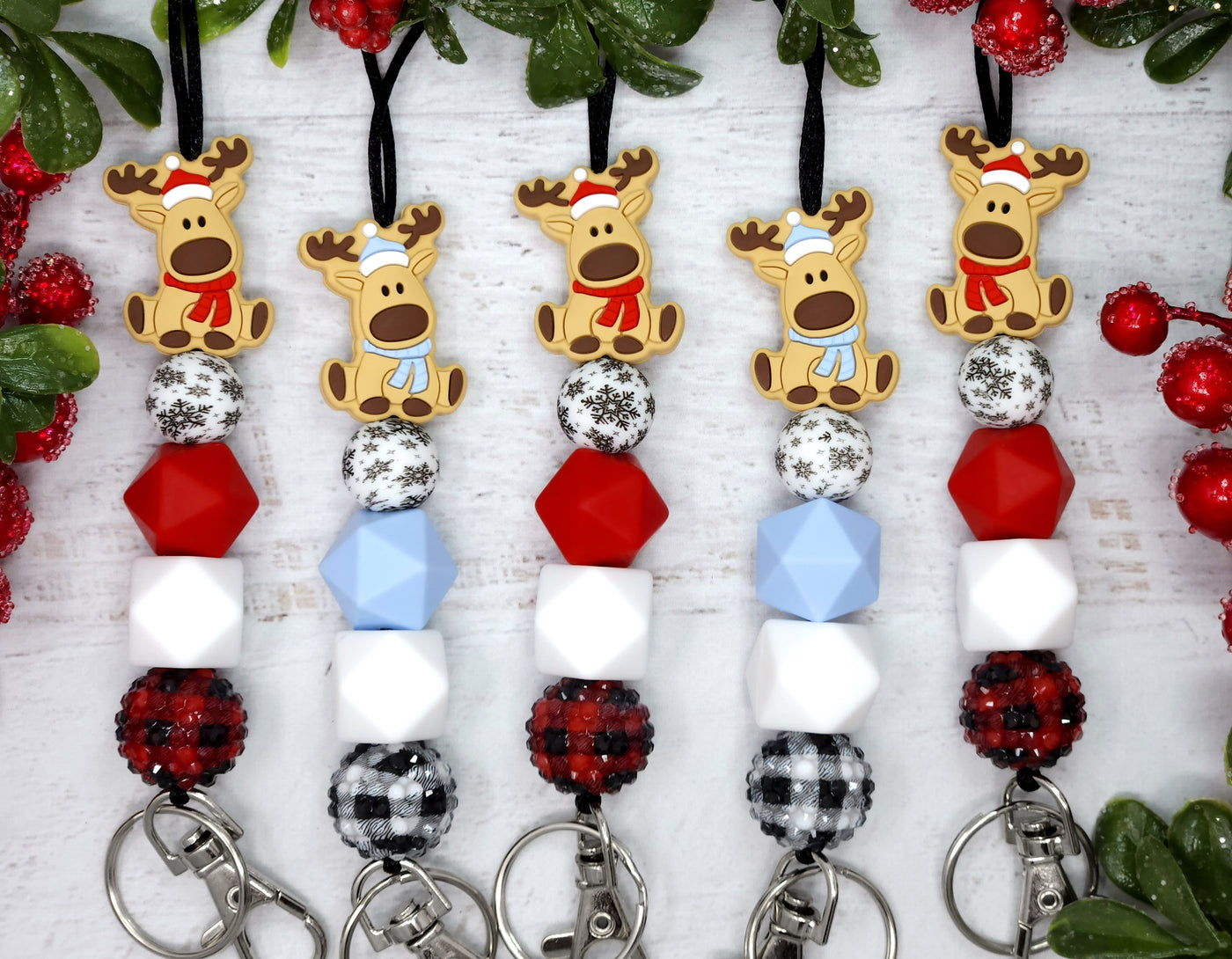 Reindeer Silicone Lanyard