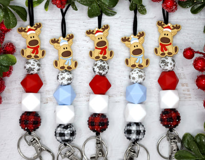 Reindeer Silicone Lanyard