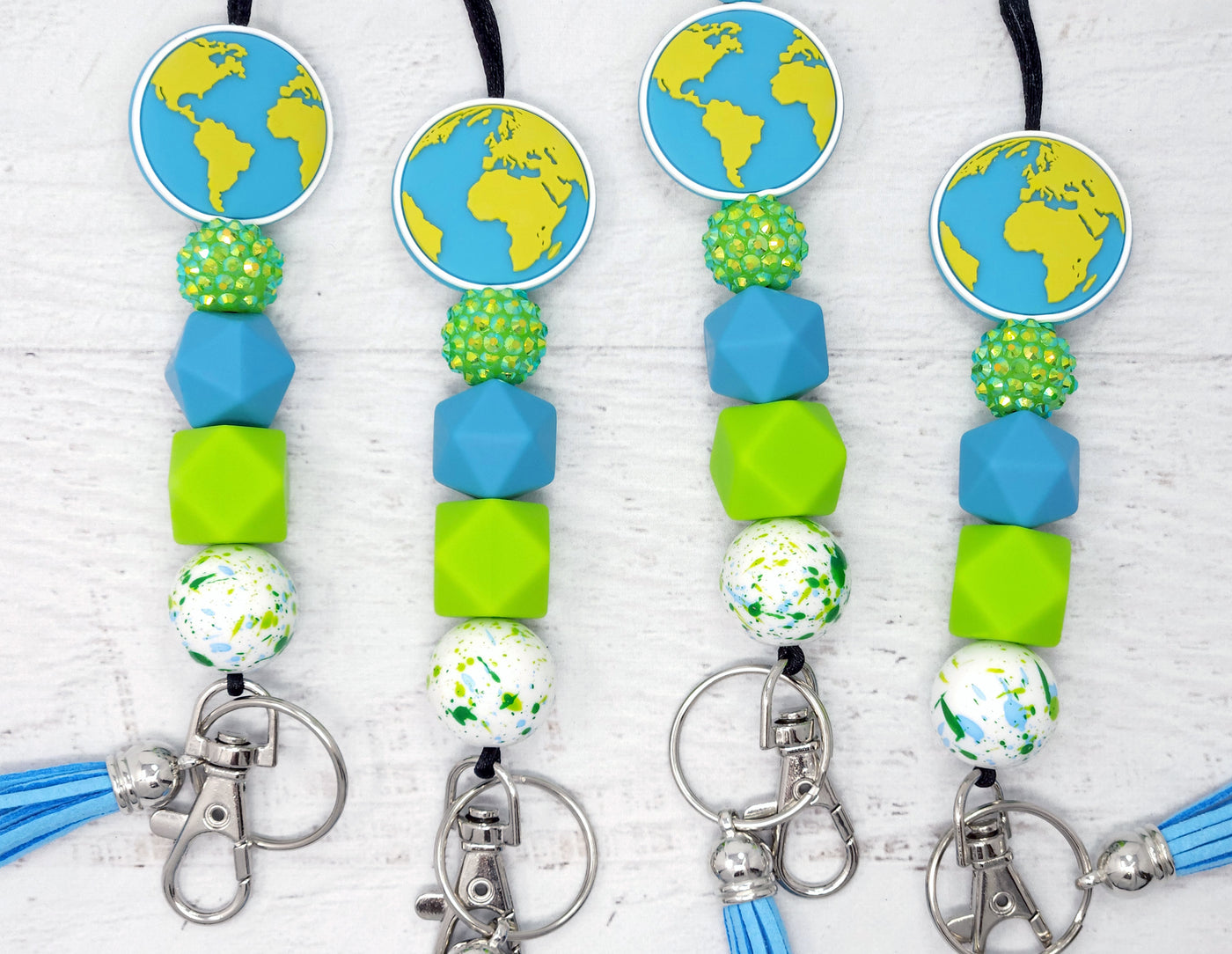 Earth Day Silicone Lanyard