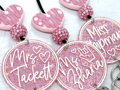 Be Kind Dusty Rose Personalized Acrylic Lanyard