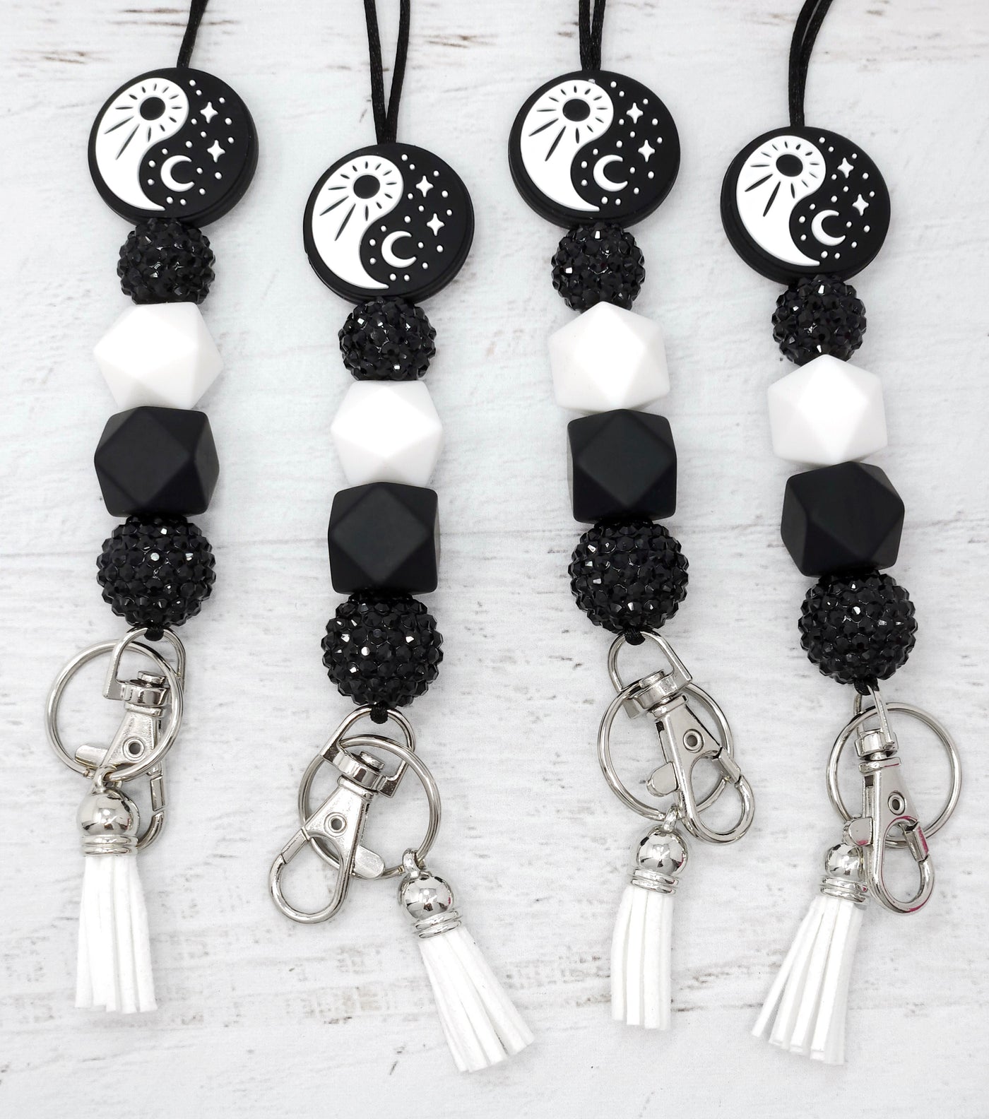 Yin Yang Silicone Lanyard