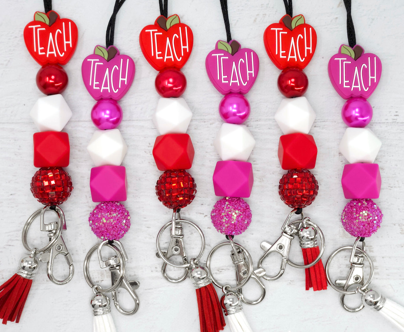 Teach Apple Silicone Lanyard