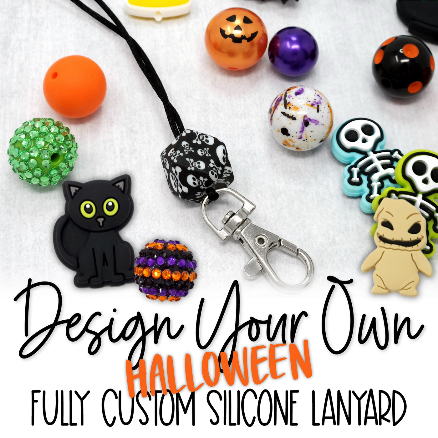 Fully Custom Halloween Silicone Lanyard
