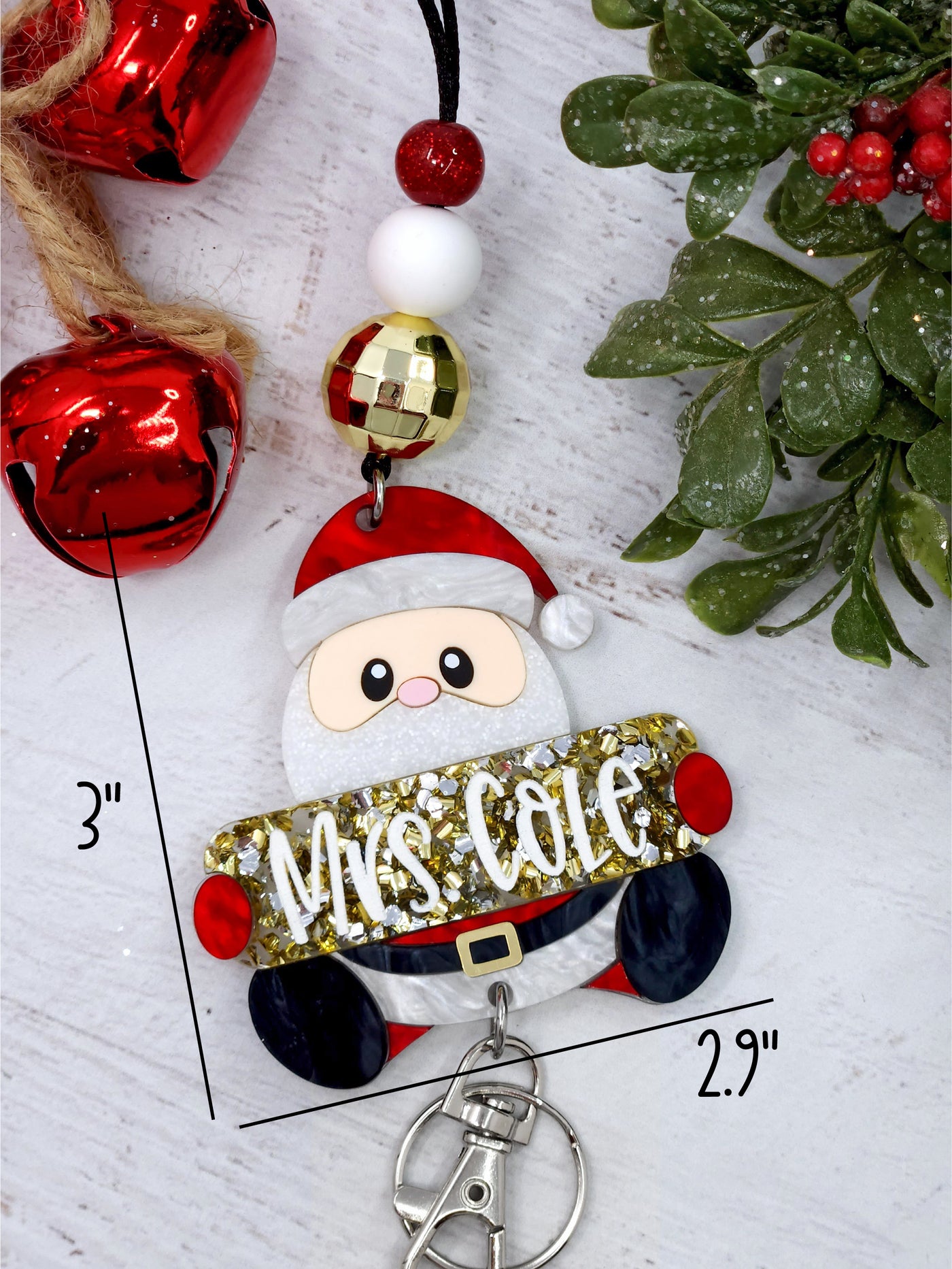 Personalized Santa Lanyard