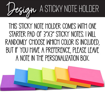 Composition Book Sticky Note Holder