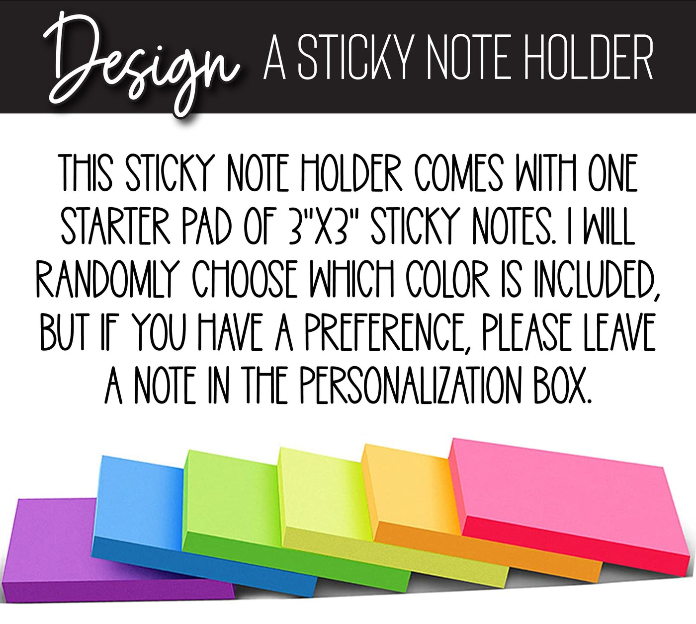 Rainbow Leopard Sticky Note Holder
